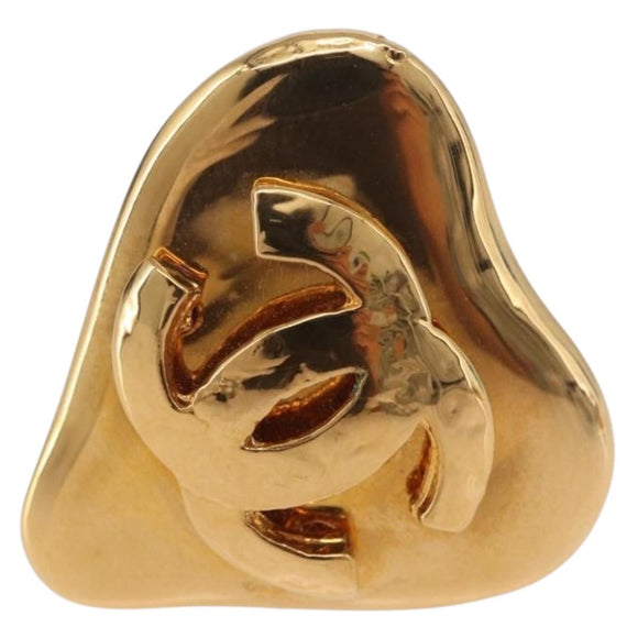 CHANEL Ohrring Metall Goldfarben CC Auth 184006V