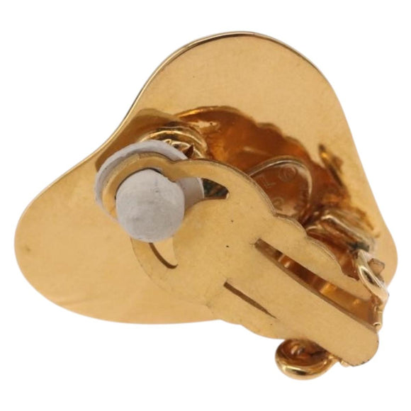 CHANEL Ohrring Metall Goldfarben CC Auth 184006V