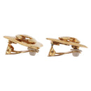 CHANEL Ohrring Metall Goldfarben CC Auth 184006V-7