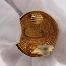 CHANEL Ohrring Metall Goldfarben CC Auth 184007V-12