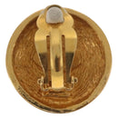 CHANEL Ohrring Metall Goldfarben CC Auth 184007V-3