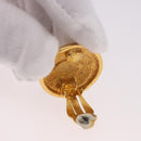 CHANEL Ohrring Metall Goldfarben CC Auth 184007V-9