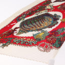 HERMES Pleated Carre Scarf Silk White Auth 184041-11