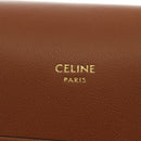 CELINE Triomphe Shoulder Pouch Shoulder Bag PVC White Auth 184044V-14
