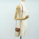 CELINE Triomphe Shoulder Pouch Shoulder Bag PVC White Auth 184044V-24