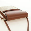CELINE Triomphe Shoulder Pouch Shoulder Bag PVC White Auth 184044V-6