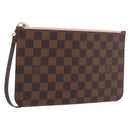 LOUIS VUITTON Damier Ebene Neverfull MM Pouch LV Auth 184045-1