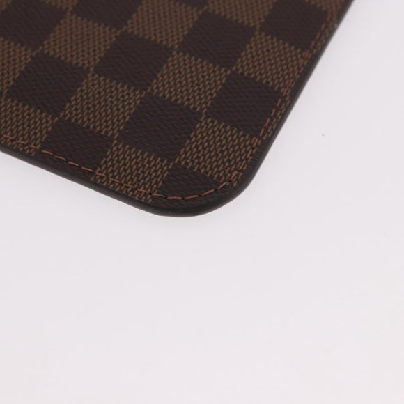 LOUIS VUITTON Damier Ebene Neverfull MM Pouch LV Auth 184045