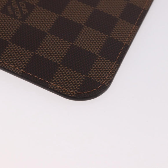 LOUIS VUITTON Damier Ebene Neverfull MM Pouch LV Auth 184045