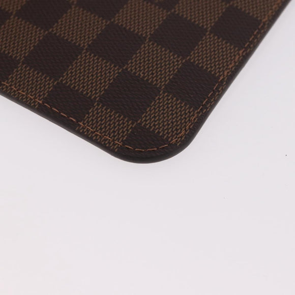 LOUIS VUITTON Damier Ebene Neverfull MM Pouch LV Auth 184045