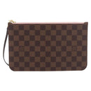LOUIS VUITTON Damier Ebene Neverfull MM Pouch LV Auth 184045-13