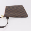 LOUIS VUITTON Damier Ebene Neverfull MM Pouch LV Auth 184045-4