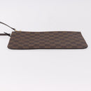 LOUIS VUITTON Damier Ebene Neverfull MM Pouch LV Auth 184045-5