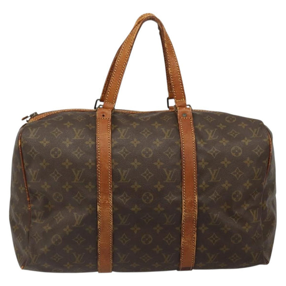LOUIS VUITTON Monogram Sac Souple 45 Boston Bag M41624 LV Auth 184046