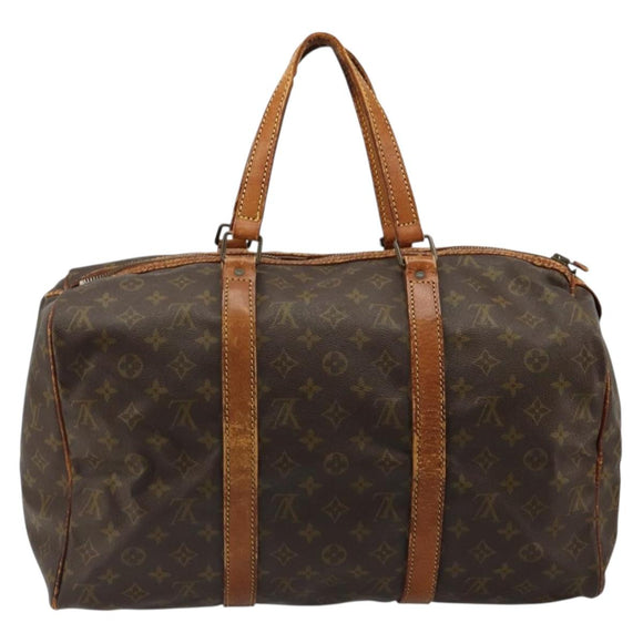 LOUIS VUITTON Monogram Sac Souple 45 Boston Bag M41624 LV Auth 184046