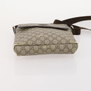 GUCCI GG Canvas GG Supreme Hand Bag PVC 2 Set Black Beige Auth 184052-15