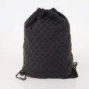 GUCCI GG Canvas GG Supreme Hand Bag PVC 2 Set Black Beige Auth 184052-3
