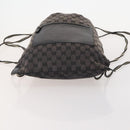 GUCCI GG Canvas GG Supreme Hand Bag PVC 2 Set Black Beige Auth 184052-7