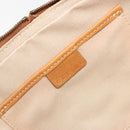 CELINE C Macadam Canvas Shoulder Bag Beige Gold Auth 184120A-15