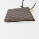 LOUIS VUITTON Damier Ebene Neverfull PM Pochette LV Auth 184121-3