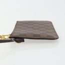 LOUIS VUITTON Damier Ebene Neverfull PM Pochette LV Auth 184121-4