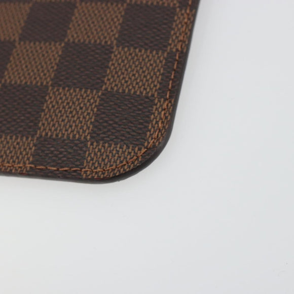 LOUIS VUITTON Damier Ebene Neverfull PM Pochette LV Auth 184121