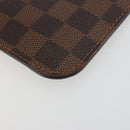 LOUIS VUITTON Damier Ebene Neverfull PM Pochette LV Auth 184121-14