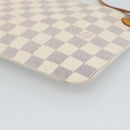 LOUIS VUITTON Damier Azur Neverfull MM Pouch Pouch LV Auth 184122-16