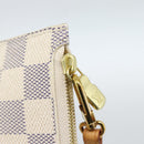 LOUIS VUITTON Damier Azur Neverfull MM Pouch Pouch LV Auth 184122-10