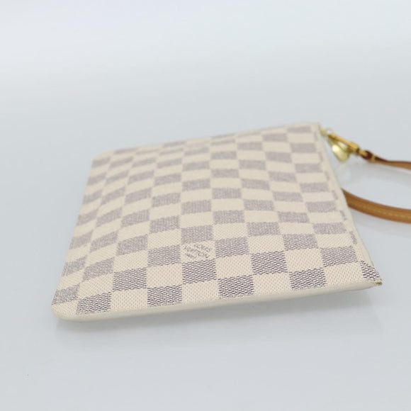 LOUIS VUITTON Damier Azur Neverfull MM Etui Etui LV Auth 184122