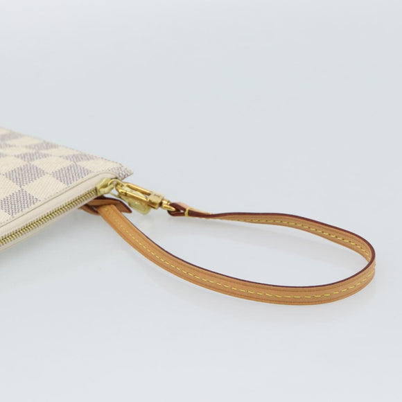 LOUIS VUITTON Damier Azur Neverfull MM Etui Etui LV Auth 184122
