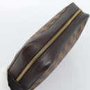 LOUIS VUITTON Damier Ebene Trousse Toilette 25 Clutch Bag N47624 LV Auth 184123-5