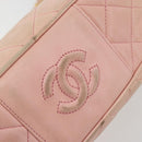 CHANEL Chain Shoulder Bag Lamb Skin Beige Gold CC Auth 184126-17