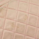 CHANEL Chain Shoulder Bag Lamb Skin Beige Gold CC Auth 184126-10