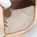 CHANEL Chain Shoulder Bag Lamb Skin Beige Gold CC Auth 184126-11
