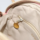 CHANEL Chain Shoulder Bag Lamb Skin Beige Gold CC Auth 184126-22