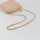 CHANEL Chain Shoulder Bag Lamb Skin Beige Gold CC Auth 184126-7