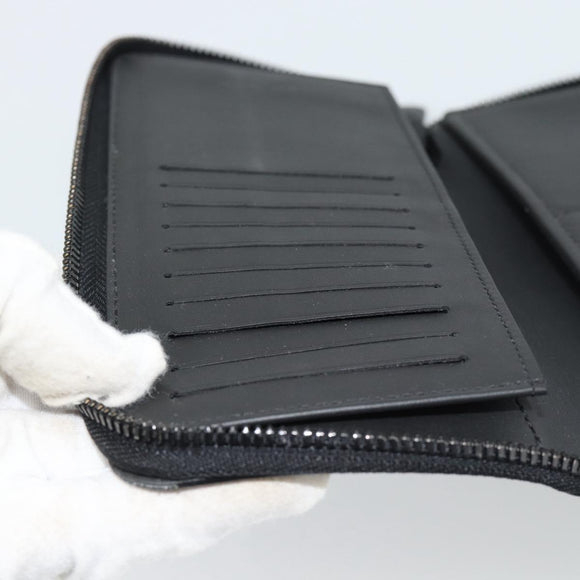 LOUIS VUITTON Shadow Zippy Wallet Vertical Long Wallet Black M62902 Auth 184127M