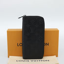 LOUIS VUITTON Shadow Zippy Wallet Vertical Long Wallet Black M62902 Auth 184127M-22