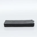 LOUIS VUITTON Shadow Zippy Wallet Vertical Long Wallet Black M62902 Auth 184127M-4