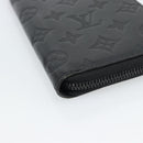 LOUIS VUITTON Shadow Zippy Wallet Vertical Long Wallet Black M62902 Auth 184127M-9