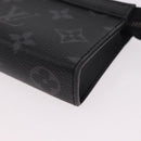 LOUIS VUITTON Eclipse Cles Voyage Pochette Münzgeldbörse M82776 LV Auth 184128M-10
