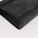 LOUIS VUITTON Eclipse Cles Voyage Pochette Münzgeldbörse M82776 LV Auth 184128M-11