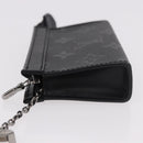 LOUIS VUITTON Eclipse Cles Voyage Pochette Münzgeldbörse M82776 LV Auth 184128M-5