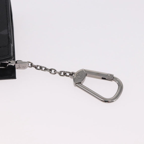 LOUIS VUITTON Eclipse Cles Voyage Pochette Münzgeldbörse M82776 LV Auth 184128M