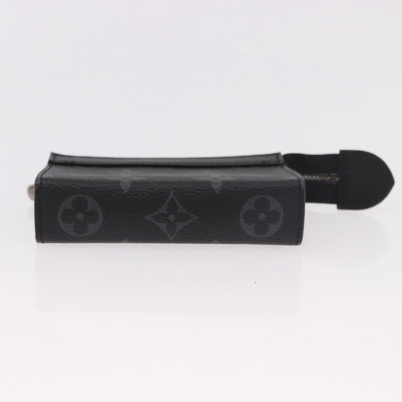 LOUIS VUITTON Eclipse Cles Voyage Pochette Münzgeldbörse M82776 LV Auth 184128M
