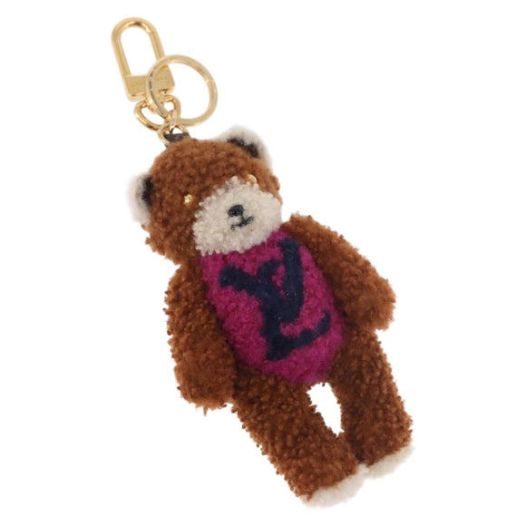 LOUIS VUITTON Monogram Teddy Porte Cles LV Teddybär-Anhänger M69854 Auth 184130M
