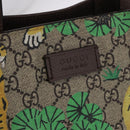 GUCCI GG Supreme Tote Bag PVC 2way Beige Gold 450950 Auth 184131V-16
