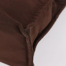 HERMES Her Line Tote MM Tote Bag Canvas Brown Silver Auth 184135-11
