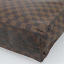 LOUIS VUITTON Damier Ebene Sac Plat Hand Bag N51140 LV Auth 184136-15